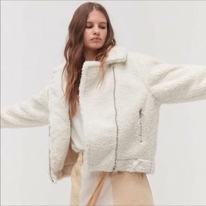 Urban Outfitters Teddy Moto Jacket New With Tag